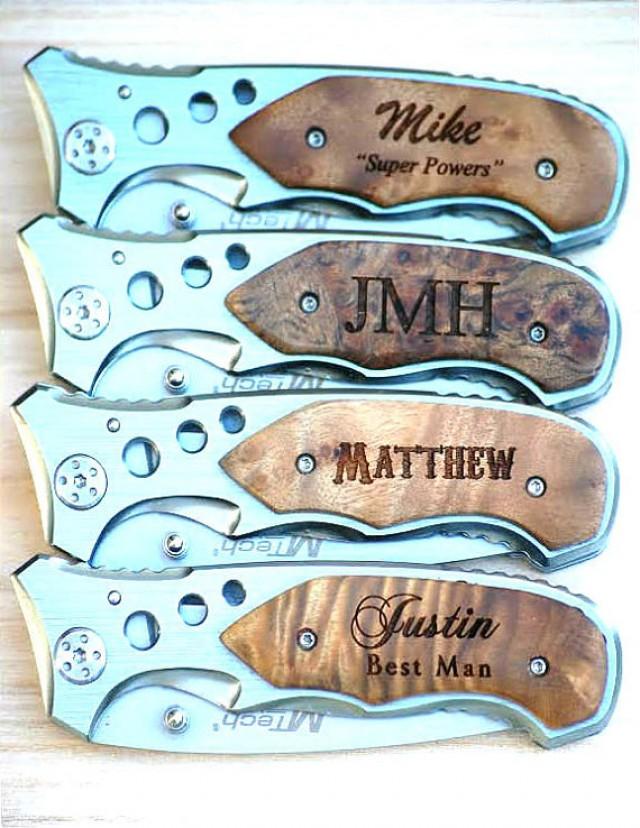 Personalized Groomsmen Gift, Groomsman Pocket Knife, Groomsmen Pocket