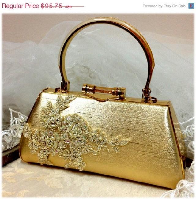 golden purse for bridal