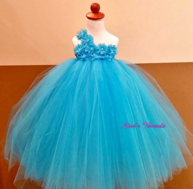 malibu blue flower girl dresses