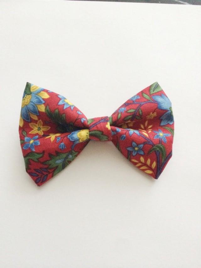 Toddler Girl, Boy Adult, Baby Red Blue Blue Floral,Bow,Bow Tie,hair Bow