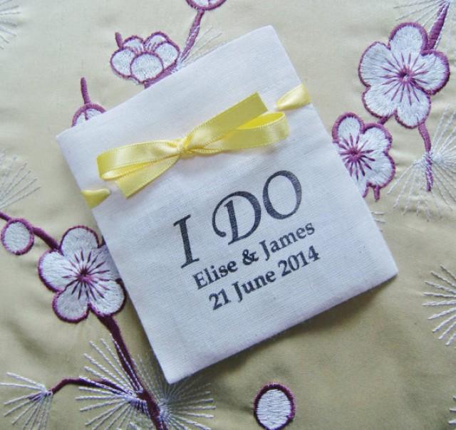 Chic Wedding Ring HolderWedding Ring BagNatural Cotton Calico