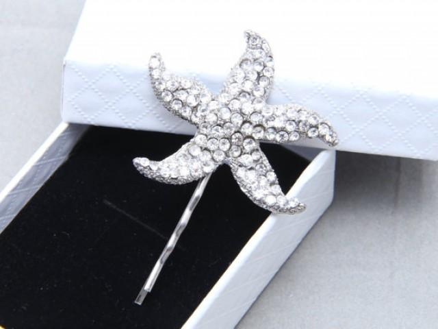 Starfish Hair Bobby Clip Flower Girl Starfish Motif Hair Clip