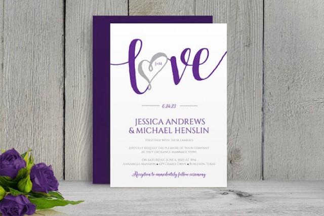 Diy Wedding Invitation Template Download Instantly