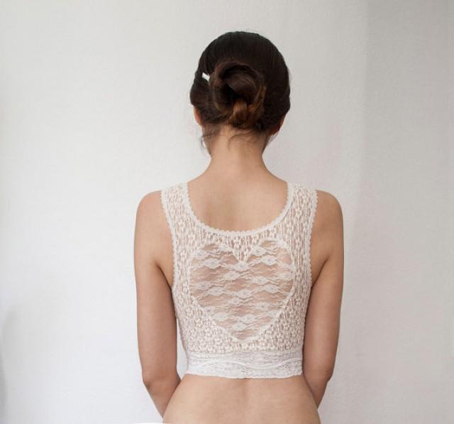 ivory lace tank top