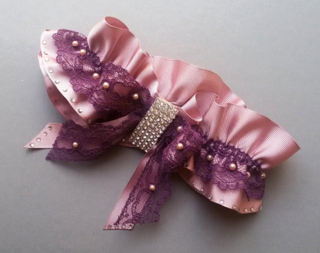 Wedding Leg Garter, Wedding Garter , Ribbon Garter , Wedding Accessory