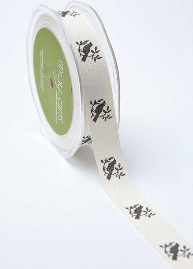 Ivory Ribbon. Birds. Wedding Favors Bow Supplies DIY Wedding Gift Wrap