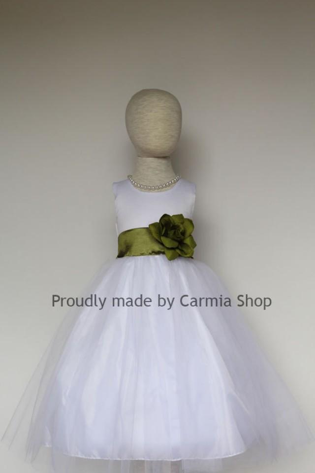 olive green baby dress