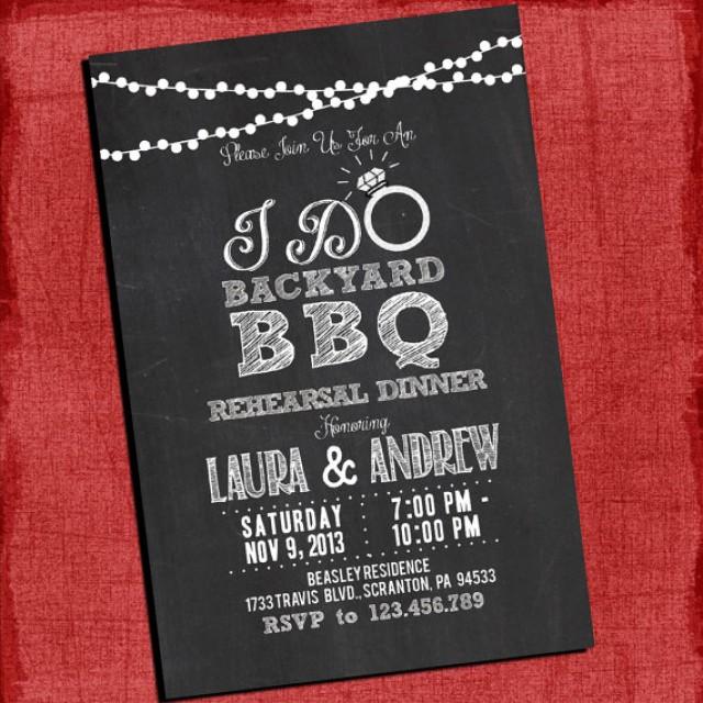 Printable I Do Backyard Bbq Dinner Or Barbecue Couples Coed