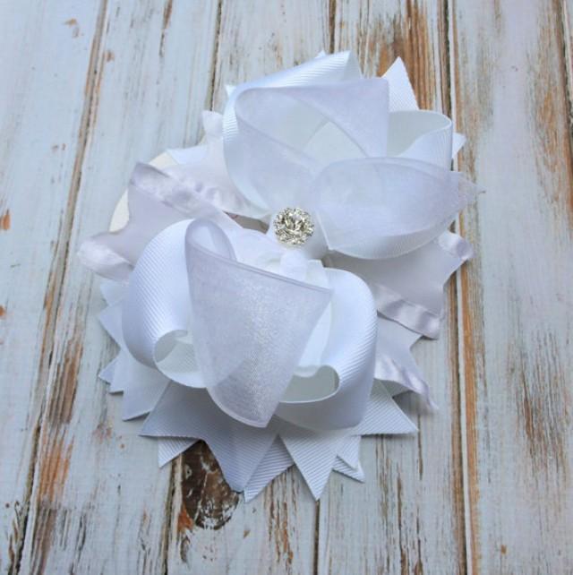 Girls Hair Bows Wedding Hair Accessory Flower Girl Hair Bow