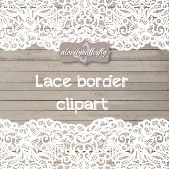 Wedding Clipart Lace Border, Rustic Clipart, Shabby Chic Wedding, Lace ...