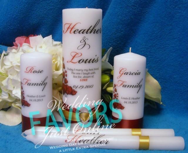 Ceremony Unity Candle Set Personalized 2268780 Weddbook 1888