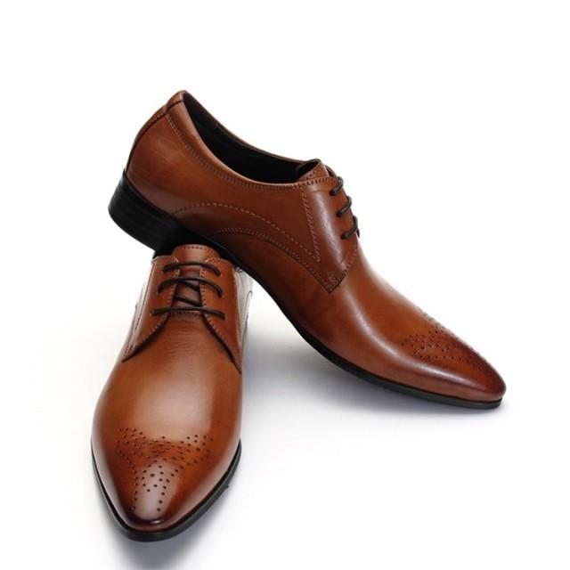 Zapprix Mens Oxford Tan Brown Leather Shoes 2269094 Weddbook