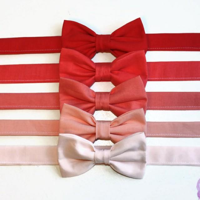 Salmon Peach Blush Coral Bow Tie Kids, Toddler, Baby, Boys, Ringbearer