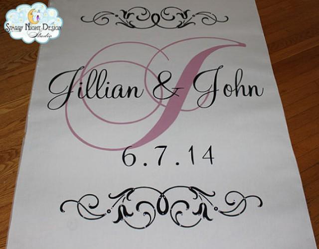 Aisle Runner, Wedding Aisle Runner, With Swarovski Crystals On SAFETY