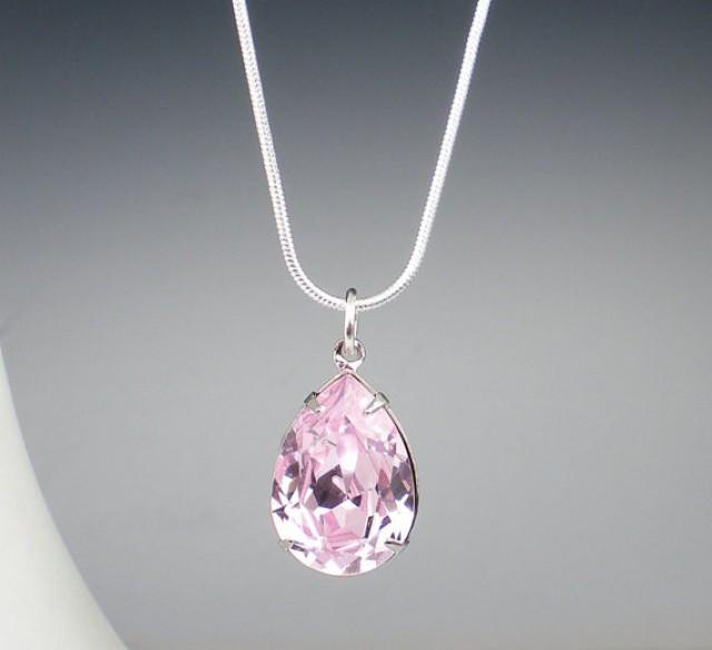 pink wedding necklace