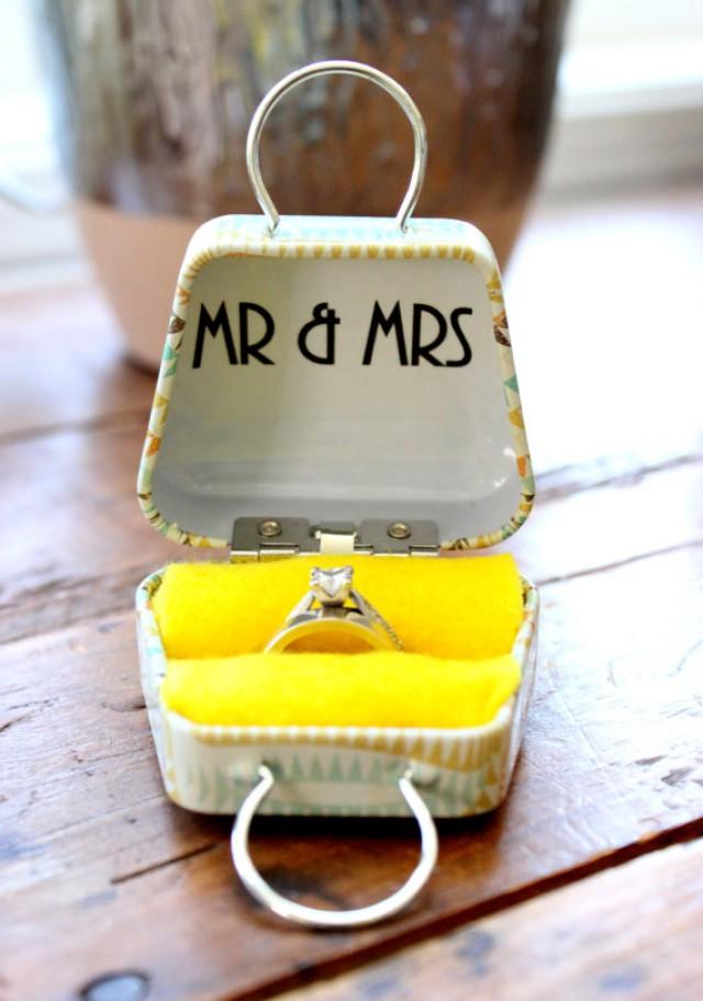 Ring Bearer Pillow Custom Ring Box Keepsake Box Wedding Ring