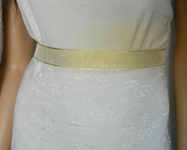 Sash, Bridal Wedding Dress Sash Belt, Gold Sash, Wedding Gown Sash