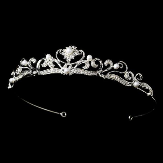 Bridal Tiara, Wedding Tiara, Simple Tiara, Rhinestone Tiara, Bridal