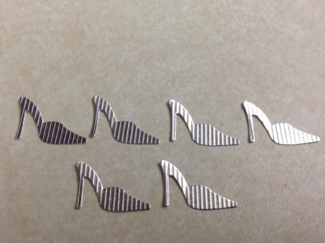 50 Pc Silver High Heel Shoe Confetti Bridal Shower Wedding Table Decorations 2272374 Weddbook