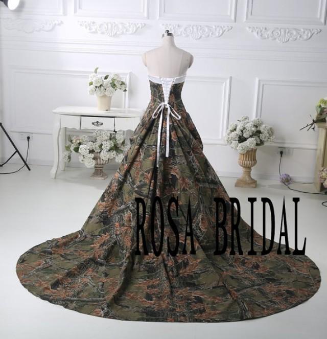 Camo Bridal Dress Camouflage Wedding Gown Camo Wedding Dress
