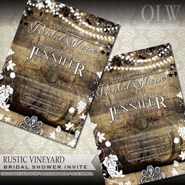Rustic Vineyard Bridal Shower Invitation 2272971 Weddbook