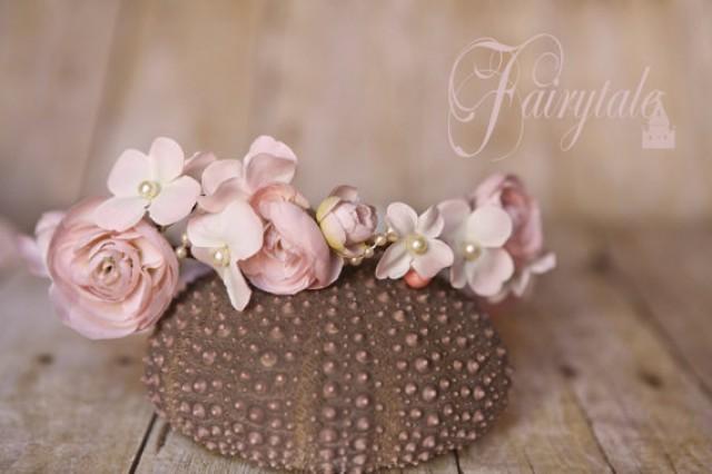 blush pearl headband