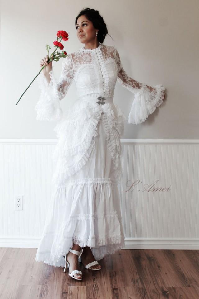White Lace Wedding Dress ...
