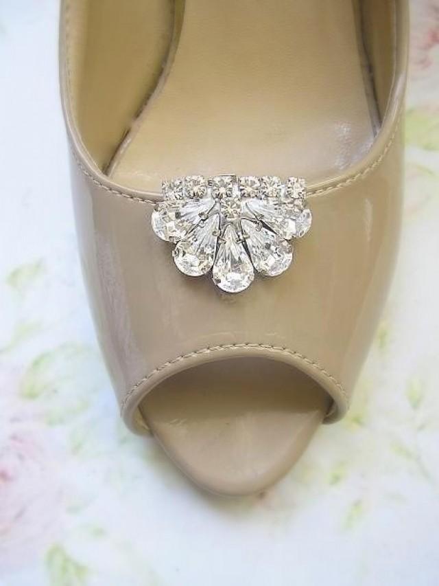 Bridal Shoe Clips, Wedding Shoe Clips, Jewelry Crystal Shoe Clips