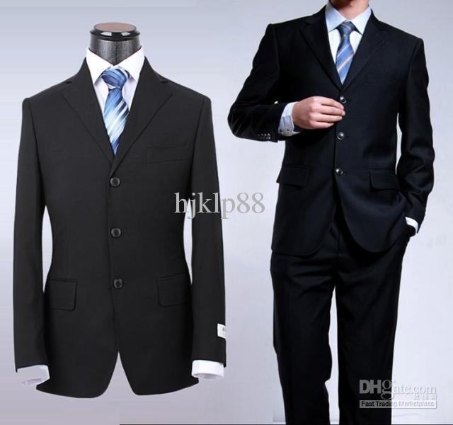 New High Quality Black Blue Men S Suits Groom Wear Accessories