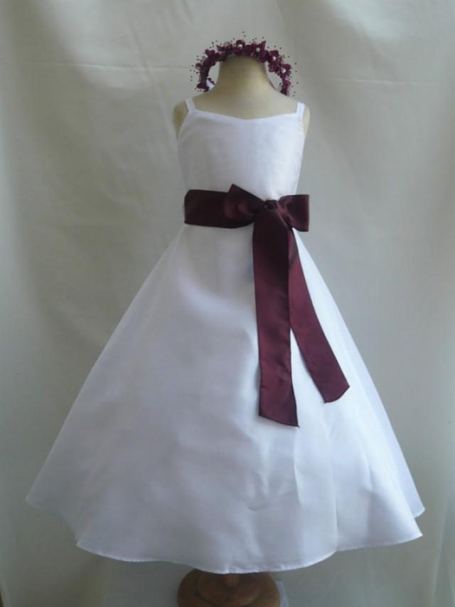 burgundy and white wedding dress