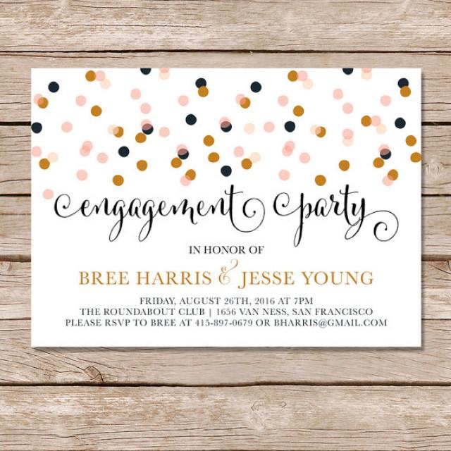 Modern Engagement Party Invitation Engagement Party Invite