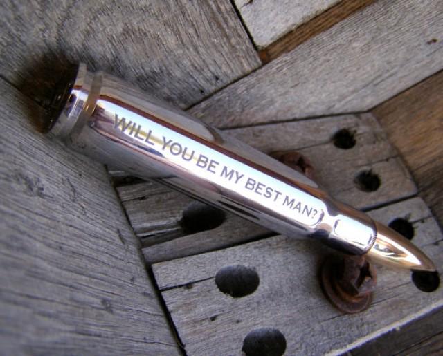 Best Man Gift Engraved 50 Caliber Bullet Bottle Opener With Gift