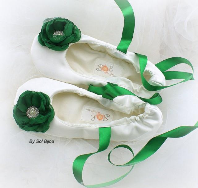 bridal ballet slippers ivory