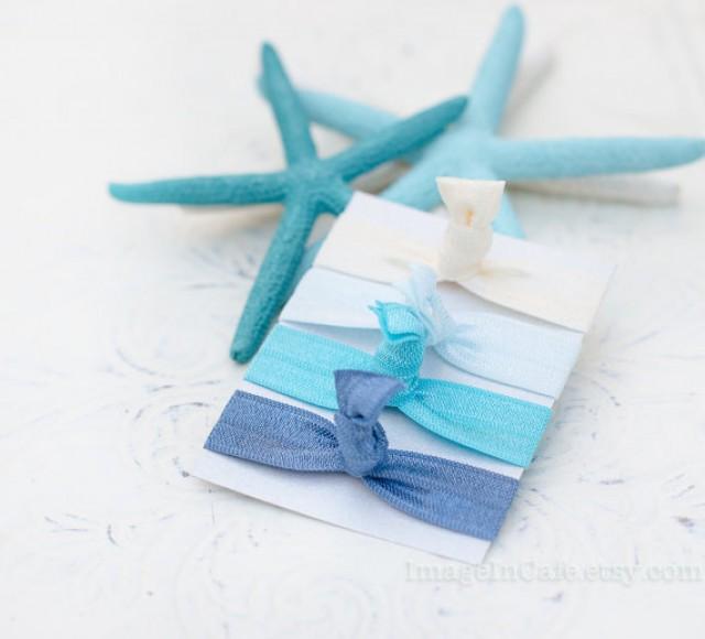 Hair Ties In Blue L Ocean Colours Yoga Hair Accessories No