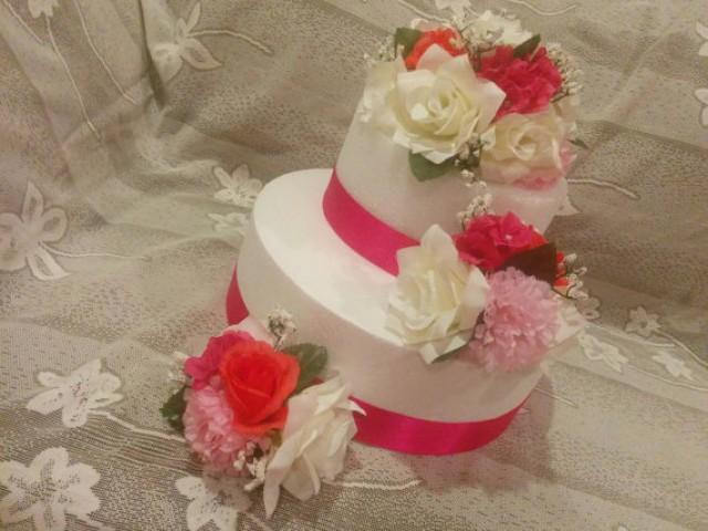 Silk Flower Cake Topper Wedding Cake Decorations Floral Wedding