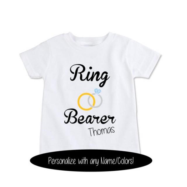 Custom Gift TShirt Ring Bearer Shirt, Personalized Ring Bearer
