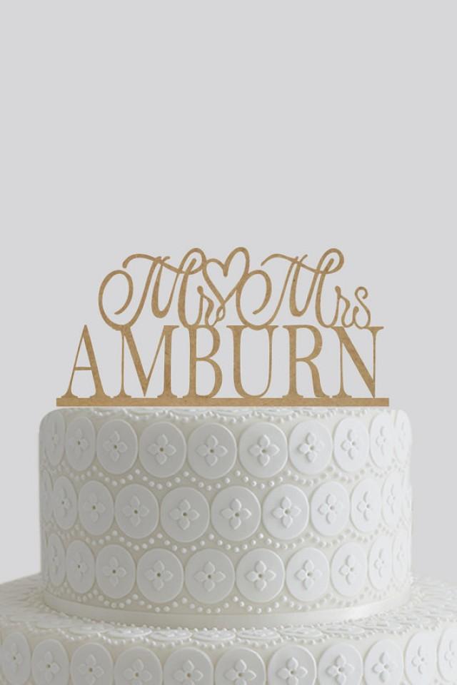 Rustic Wedding Cake Topper Mr And Mrs Cake Topper, Wedding Cake Decor