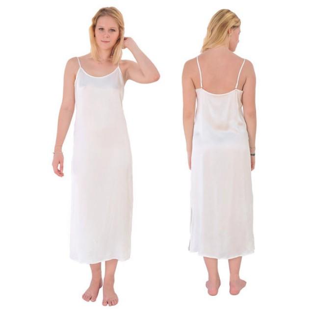 white slip night gown