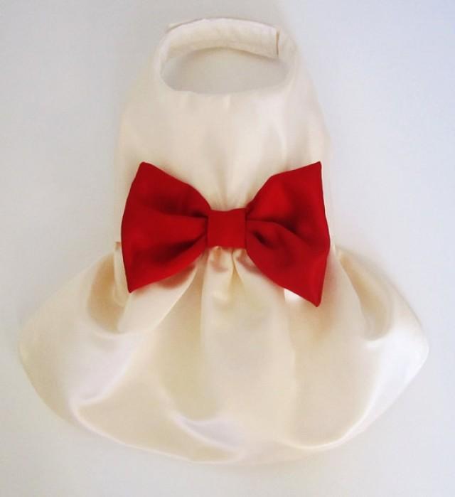 Fancy Dog Dress Valentine Wedding Bride Dog Dress Match The Bow To Your
