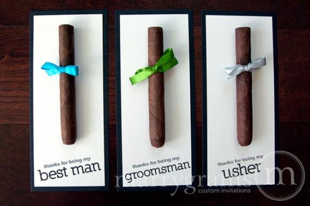 Groomsmen Gift Cigar Card Thank You For Being My Groomsman