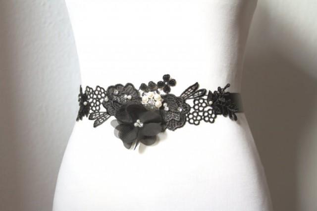 black sash belt for dress