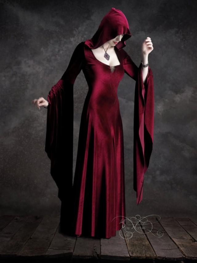 Aislinn Hooded Dress Fairy Tale Romantic Wedding Dress Handmade