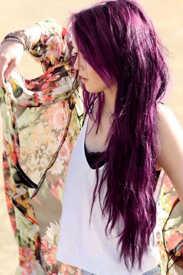 How To Color Your Hair Purple Without Using Chemical Dyes 2283233