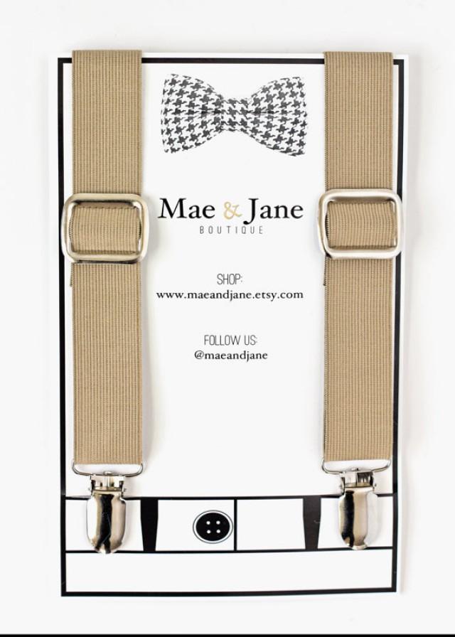 Tan Boy Suspenders, Easter Suspenders , Baby Boy Suspenders, Suspenders