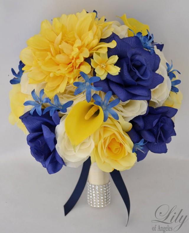 Silk Flower Wedding Bouquet Silk Wedding Arrangements Artificial Bridal