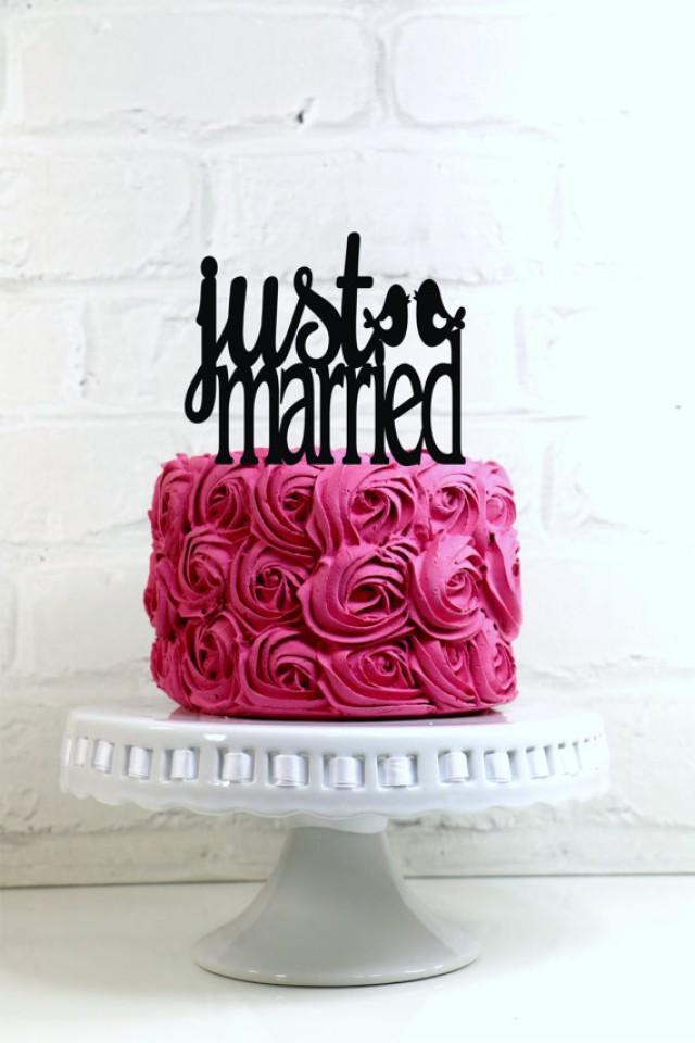 Wedding Cakes Just Married Wedding Cake Topper Or Sign 2284950