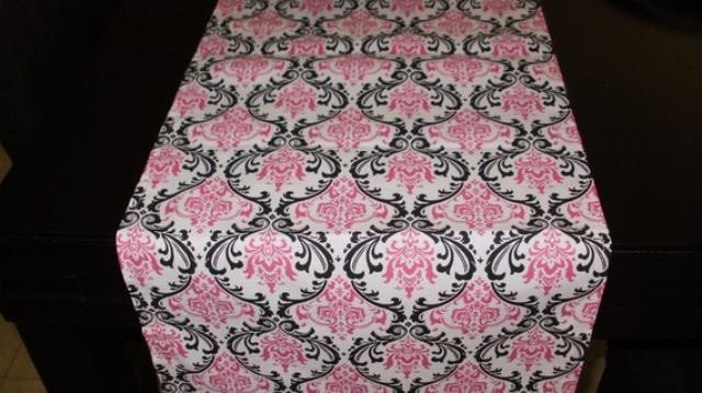 hot pink table runner