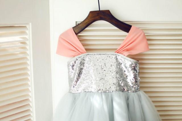 children's coral bridesmaid dresses