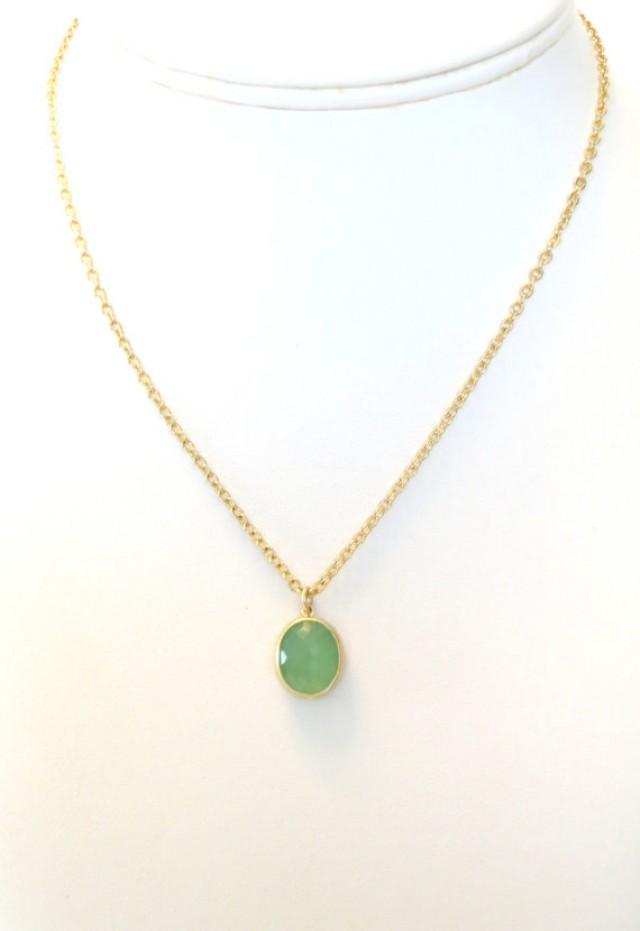 Mint Necklace Mint Gold Necklace Mint 
