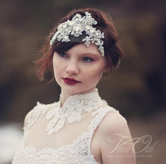 Bridal Headpiece Clip Comb Or Headband Head Dress Hand Made With